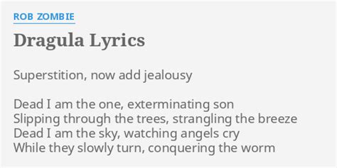 Dragula By Rob Zombie: Lyrics Meaning And .